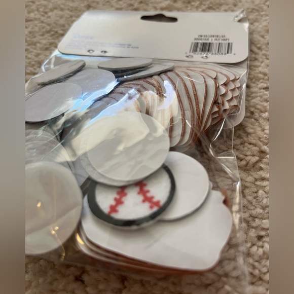 NWT Baseball Foamies Darice Assorted Felt Stickers 52 Pieces Project DIY ⚾️ - Picture 5 of 5